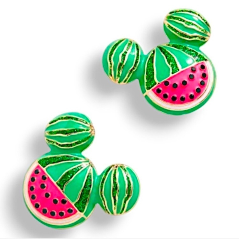 Disneys Baublebar Watermelon Mickey Mouse Earrings